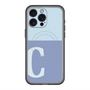 スリムプロテクションプレミアムケース with MagSafe［ オリジナル - initial two tone - C blue ］