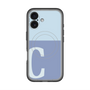 スリムプロテクションプレミアムケース with MagSafe［ オリジナル - initial two tone - C blue ］