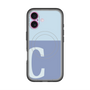 スリムプロテクションプレミアムケース with MagSafe［ オリジナル - initial two tone - C blue ］