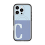 スリムプロテクションプレミアムケース with MagSafe［ オリジナル - initial two tone - C blue ］