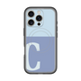 スリムプロテクションプレミアムケース with MagSafe［ オリジナル - initial two tone - C blue ］