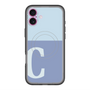 スリムプロテクションプレミアムケース with MagSafe［ オリジナル - initial two tone - C blue ］