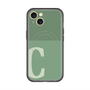 スリムプロテクションプレミアムケース with MagSafe［ オリジナル - initial two tone - C green ］