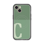 スリムプロテクションプレミアムケース with MagSafe［ オリジナル - initial two tone - C green ］