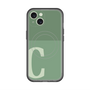 スリムプロテクションプレミアムケース with MagSafe［ オリジナル - initial two tone - C green ］