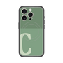スリムプロテクションプレミアムケース with MagSafe［ オリジナル - initial two tone - C green ］