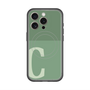 スリムプロテクションプレミアムケース with MagSafe［ オリジナル - initial two tone - C green ］