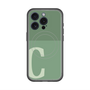 スリムプロテクションプレミアムケース with MagSafe［ オリジナル - initial two tone - C green ］