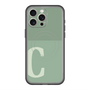 スリムプロテクションプレミアムケース with MagSafe［ オリジナル - initial two tone - C green ］