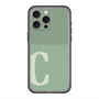 スリムプロテクションプレミアムケース with MagSafe［ オリジナル - initial two tone - C green ］