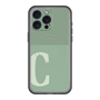 スリムプロテクションプレミアムケース with MagSafe［ オリジナル - initial two tone - C green ］