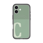 スリムプロテクションプレミアムケース with MagSafe［ オリジナル - initial two tone - C green ］