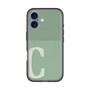 スリムプロテクションプレミアムケース with MagSafe［ オリジナル - initial two tone - C green ］