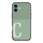 スリムプロテクションプレミアムケース with MagSafe［ オリジナル - initial two tone - C green ］