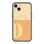 スリムプロテクションプレミアムケース with MagSafe［ オリジナル - initial two tone - D orange ］