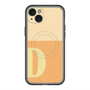 スリムプロテクションプレミアムケース with MagSafe［ オリジナル - initial two tone - D orange ］