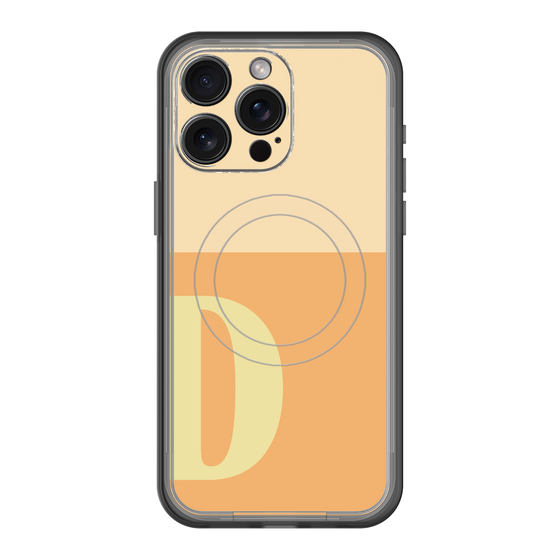 スリムプロテクションプレミアムケース with MagSafe［ オリジナル - initial two tone - D orange ］