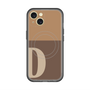 スリムプロテクションプレミアムケース with MagSafe［ オリジナル - initial two tone - D brown ］