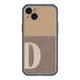 スリムプロテクションプレミアムケース with MagSafe［ オリジナル - initial two tone - D brown ］