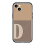 スリムプロテクションプレミアムケース with MagSafe［ オリジナル - initial two tone - D brown ］