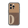 スリムプロテクションプレミアムケース with MagSafe［ オリジナル - initial two tone - D brown ］