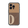 スリムプロテクションプレミアムケース with MagSafe［ オリジナル - initial two tone - D brown ］