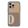 スリムプロテクションプレミアムケース with MagSafe［ オリジナル - initial two tone - D brown ］