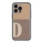 スリムプロテクションプレミアムケース with MagSafe［ オリジナル - initial two tone - D brown ］
