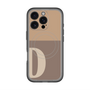 スリムプロテクションプレミアムケース with MagSafe［ オリジナル - initial two tone - D brown ］
