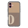 スリムプロテクションプレミアムケース with MagSafe［ オリジナル - initial two tone - D brown ］