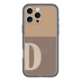 スリムプロテクションプレミアムケース with MagSafe［ オリジナル - initial two tone - D brown ］
