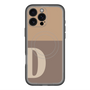 スリムプロテクションプレミアムケース with MagSafe［ オリジナル - initial two tone - D brown ］