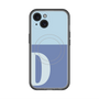 スリムプロテクションプレミアムケース with MagSafe［ オリジナル - initial two tone - D blue ］