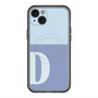 スリムプロテクションプレミアムケース with MagSafe［ オリジナル - initial two tone - D blue ］