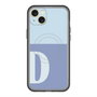 スリムプロテクションプレミアムケース with MagSafe［ オリジナル - initial two tone - D blue ］
