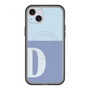 スリムプロテクションプレミアムケース with MagSafe［ オリジナル - initial two tone - D blue ］