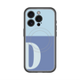 スリムプロテクションプレミアムケース with MagSafe［ オリジナル - initial two tone - D blue ］