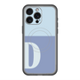 スリムプロテクションプレミアムケース with MagSafe［ オリジナル - initial two tone - D blue ］