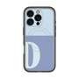 スリムプロテクションプレミアムケース with MagSafe［ オリジナル - initial two tone - D blue ］