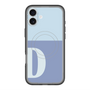 スリムプロテクションプレミアムケース with MagSafe［ オリジナル - initial two tone - D blue ］