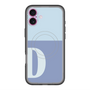 スリムプロテクションプレミアムケース with MagSafe［ オリジナル - initial two tone - D blue ］