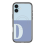 スリムプロテクションプレミアムケース with MagSafe［ オリジナル - initial two tone - D blue ］