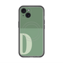 スリムプロテクションプレミアムケース with MagSafe［ オリジナル - initial two tone - D green ］