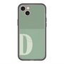 スリムプロテクションプレミアムケース with MagSafe［ オリジナル - initial two tone - D green ］