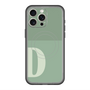 スリムプロテクションプレミアムケース with MagSafe［ オリジナル - initial two tone - D green ］