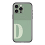 スリムプロテクションプレミアムケース with MagSafe［ オリジナル - initial two tone - D green ］