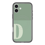 スリムプロテクションプレミアムケース with MagSafe［ オリジナル - initial two tone - D green ］