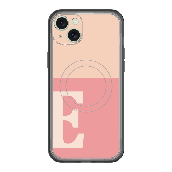 スリムプロテクションプレミアムケース with MagSafe［ オリジナル - initial two tone - E pink ］