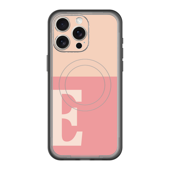 スリムプロテクションプレミアムケース with MagSafe［ オリジナル - initial two tone - E pink ］