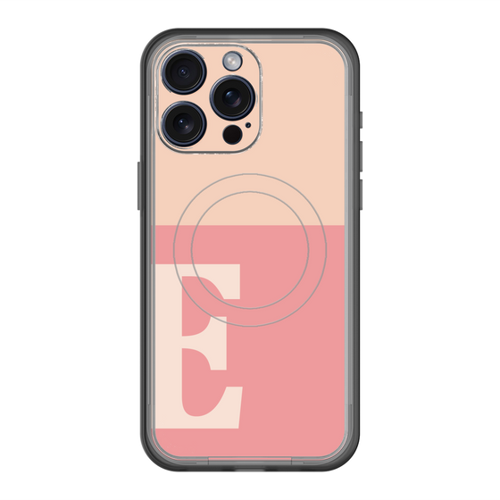 スリムプロテクションプレミアムケース with MagSafe［ オリジナル - initial two tone - E pink ］
